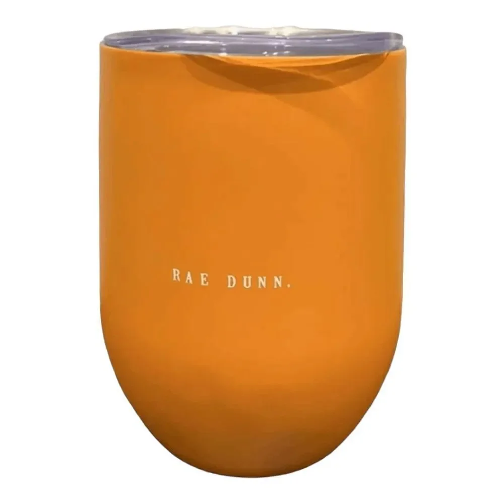 RAE DUNN Stainless Steel Summer Sippin Stemless Wine Glass Tumbler